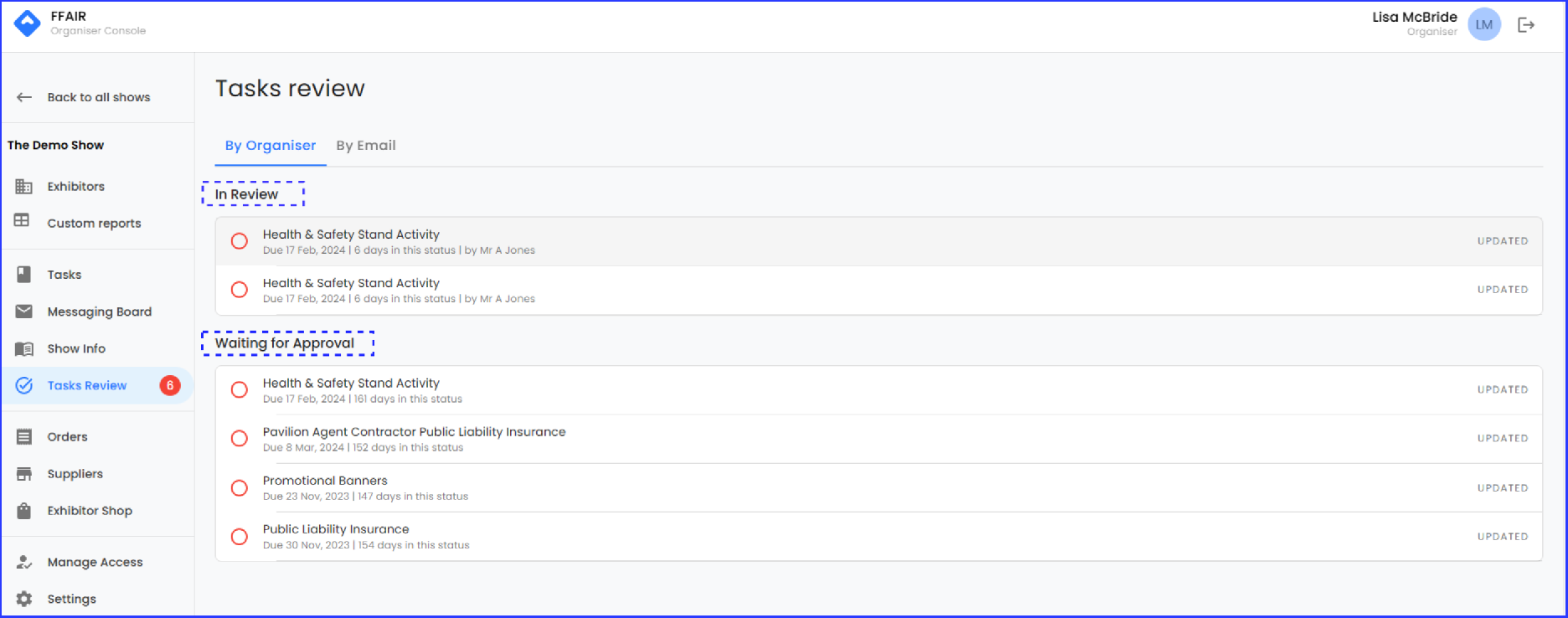 Tasks Review